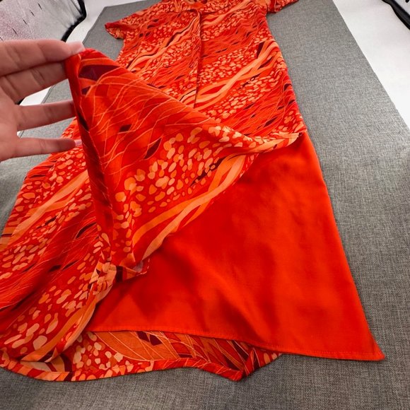 Mint Julep Button Down Dress‎ Slip Removable Dress Underneath 1X Polyester - Picture 4 of 15